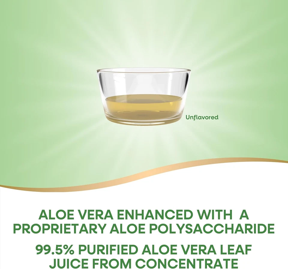 Aloe Vera Leaf Juice with Aloe Polymax+, 99.5% Purified Aloe Vera Leaf Juice fro - Изображение 2 из 4