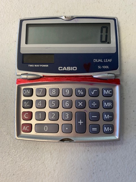 casio dual leaf calculator