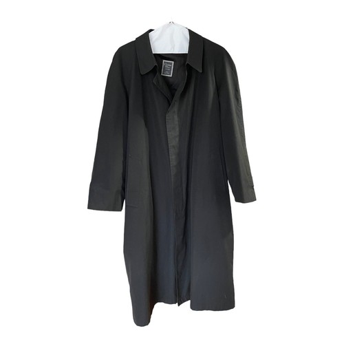 Vtg Christian Dior Monsieur Paris New York Trench Over Coat Wool Lined Men's 42S - 第 1/8 張圖片