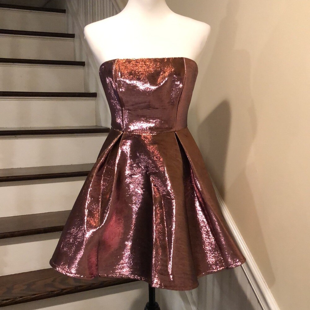 TOPSHOP Pink Metallic Strapless Circle Mini Dress Sz 4 | eBay TOPSHOP Pink Metallic Strapless Circle Mini Dress Sz 4 | eBay