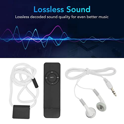  MP3 Player, 64GB Portable Digital Lossless Music MP3 Player, Portable Black
