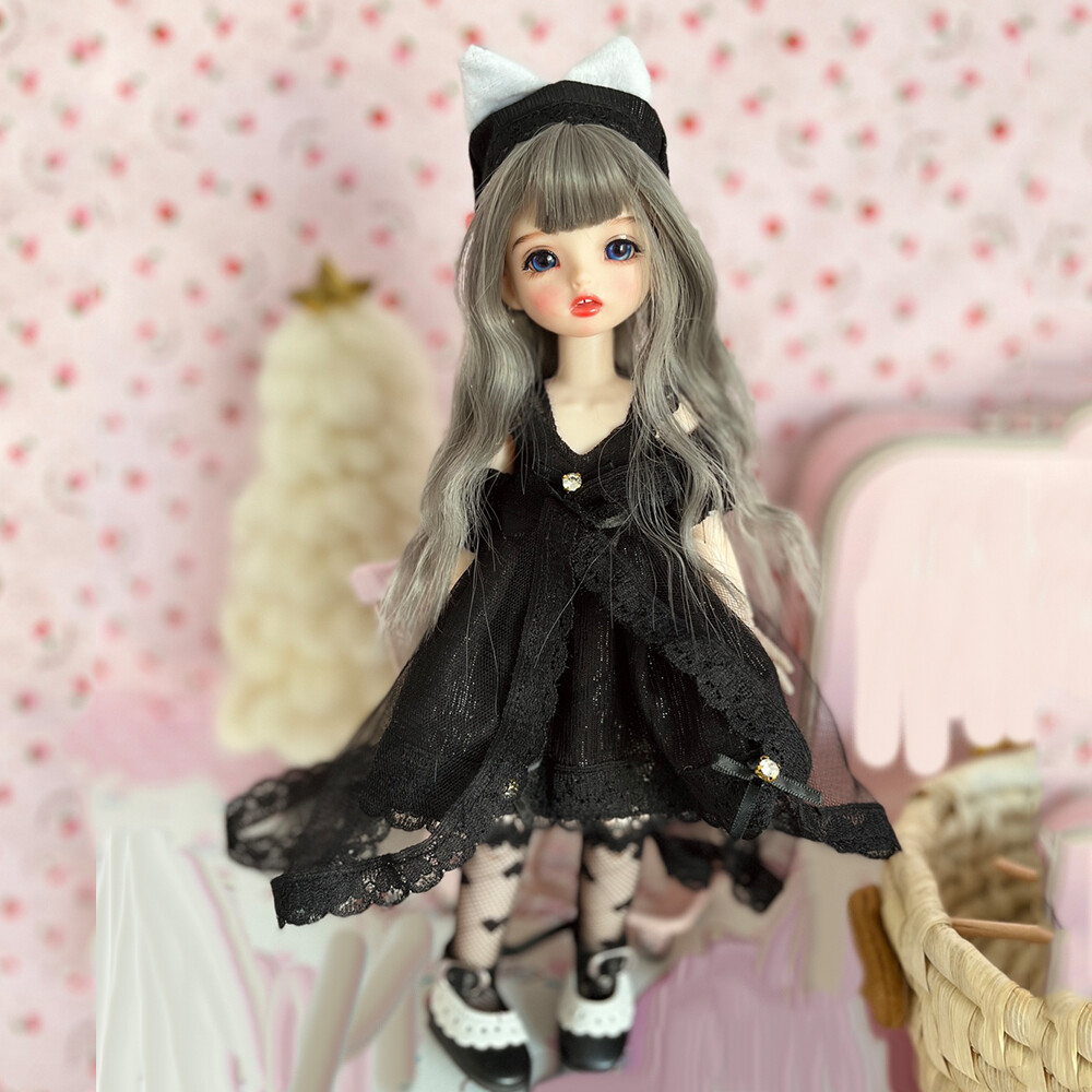 Beautiful Cute Barbie Doll Black Dress 1/6 BJD Doll Pretty Girl