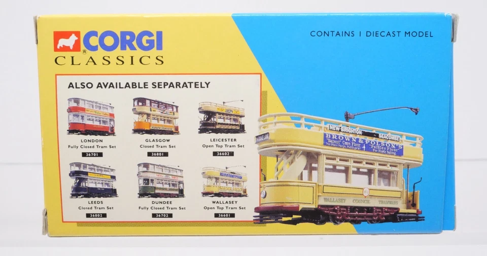 Corgi Classics 36601, Wallasey Open Top Tram Set, Diecast British Trolley - Image 4 of 4