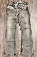 True Religion Bobby Jeans 30x41 Made USA Y2K Big T Bootcut Vintage Denim Rare