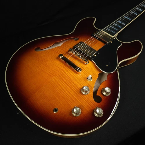 Yamaha SA2200 Violin Sunburst Thinline Guitar w/Gator 335 Case