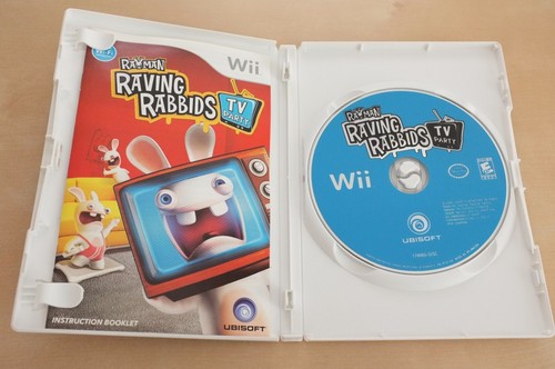 Rayman Raving Rabbids: TV Party (Nintendo Wii, 2008) Completo No Probado - Imagen 3 de 3