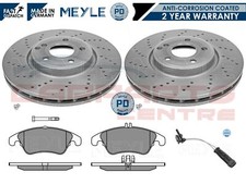 FOR MERCEDES CLS 220 250CDI FRONT MEYLE PD DRILLED COATED BRAKE DISCS PADS SET