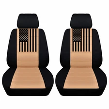 Truck Seat Covers Fits 1965-1991  Ford Bronco American Flag Car Seat Covers