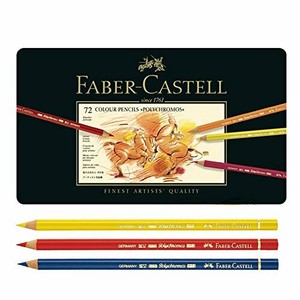 Faber Castell Polychromos Color Pencils Finest Artists Quality,Metal Tin Set Of 72 (8801230167691)