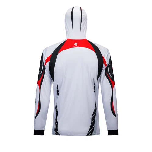Hombres Pesca Camisas con Capucha Protector Solar Ropa Camisa Secado Rápido Manga Larga Abrigo - Imagen 18 de 30