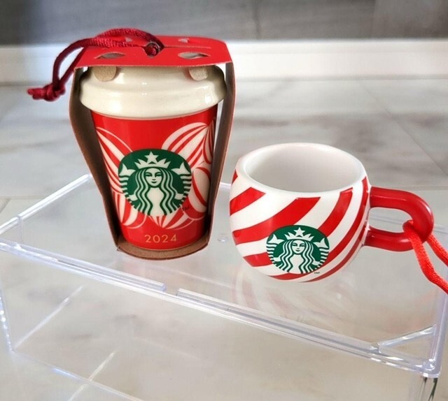 Starbucks Japan Holiday 2024 Ornament Set of 6 Christmas