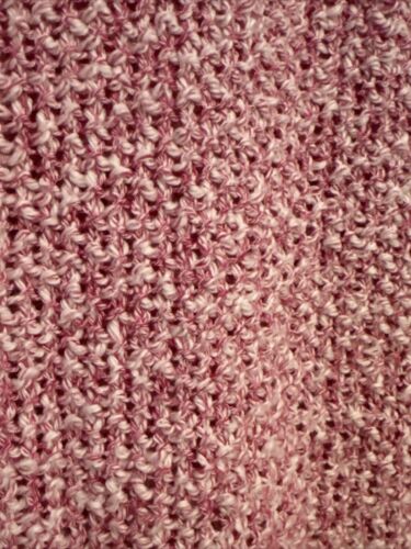 Chicos Womens Sz 2 Pink & White Loose Basic Knit 3/4 Sleeved Sweater - Picture 2 of 6