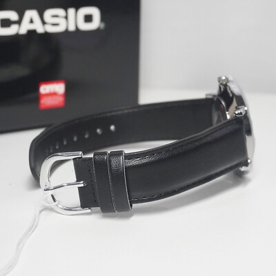 Casio MTP-VT01LM-7A: Orologio Uomo Minimal Con Quadrante Marmorizzato Bianco E Cinturino In Pelle