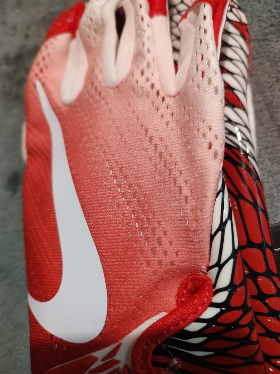 Nike Vapor Knit Skill Magnagrip Football Receiver Gloves Red