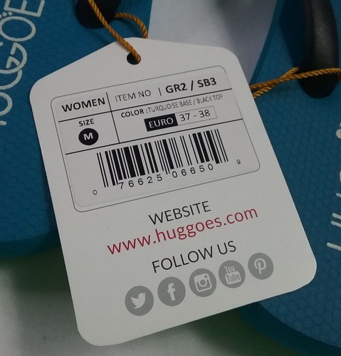 Neue türkisfarbene HUGGOES Damen-Flip-Flops (M, 37-38) - Bild 3 von 15