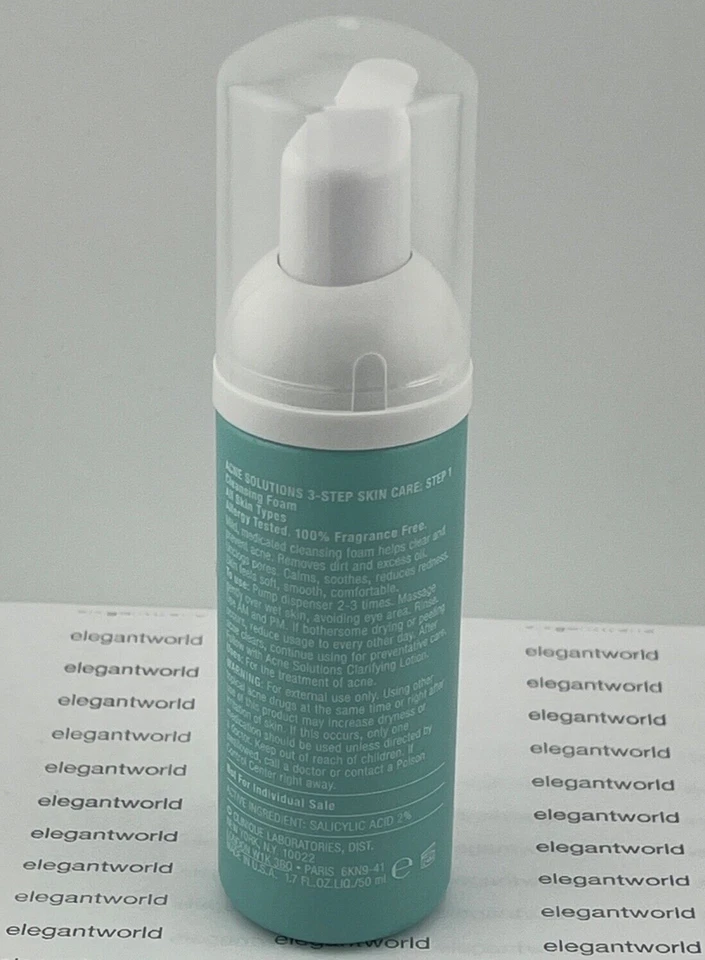 Espuma limpiadora CLINIQUE Acne Solutions MINI (1,7 oz/50 ml) nueva sin caja Foto 2 de 2