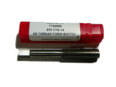 1pc) 7/16-14 H5 THREAD ROLL FORM BOTTOM TAP TITAN USA TT82898     TT43