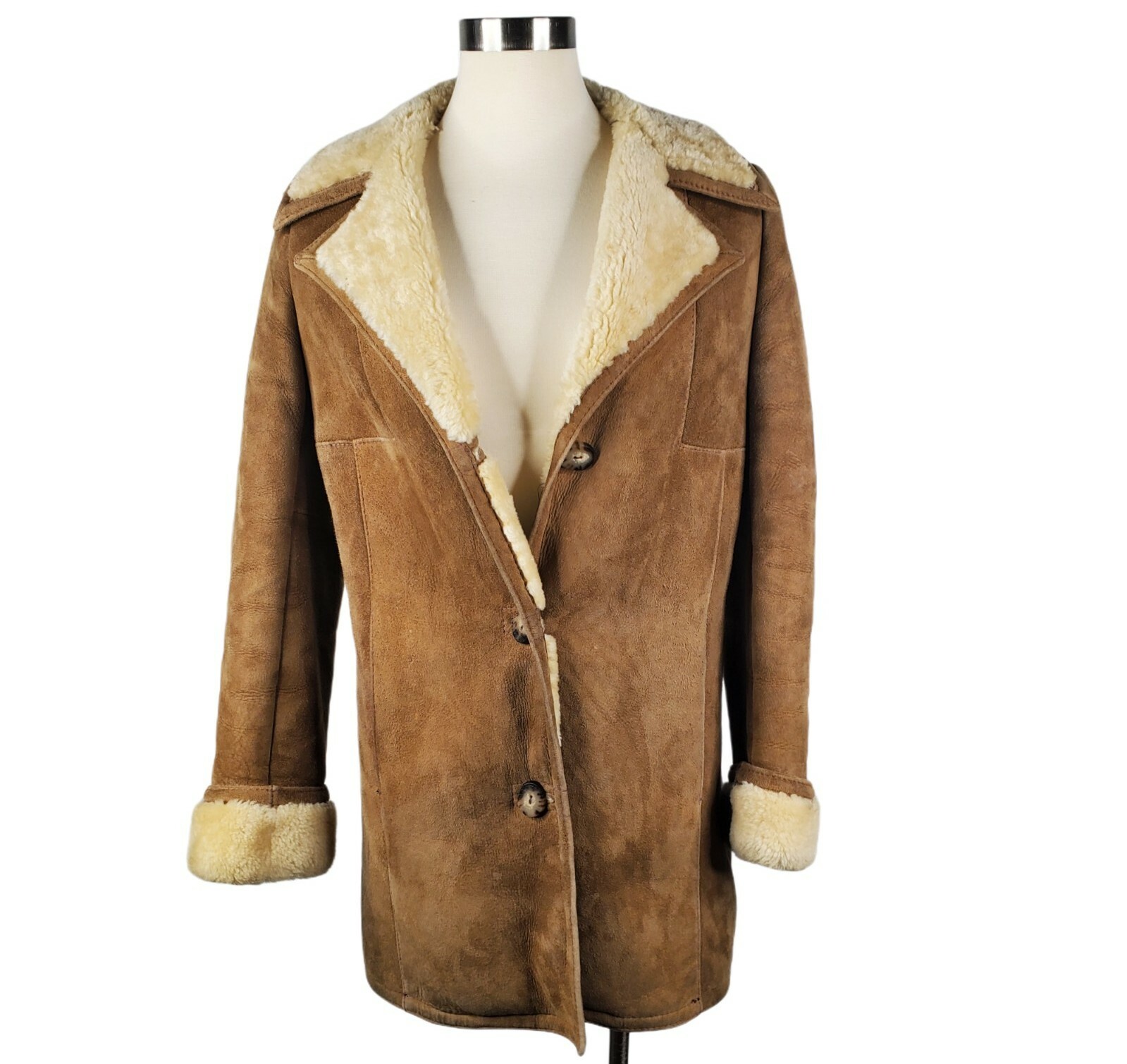 Sheepskin Factory Vintage Brown Genuine Shearling… - image 1