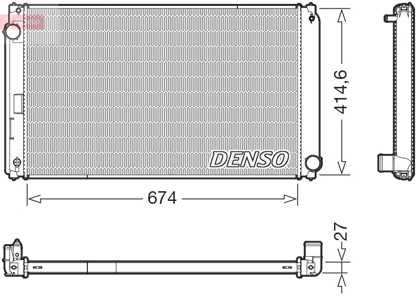 Kühler, Motorkühlung DRM50151 DENSO für TOYOTA LEXUS - Bild 6