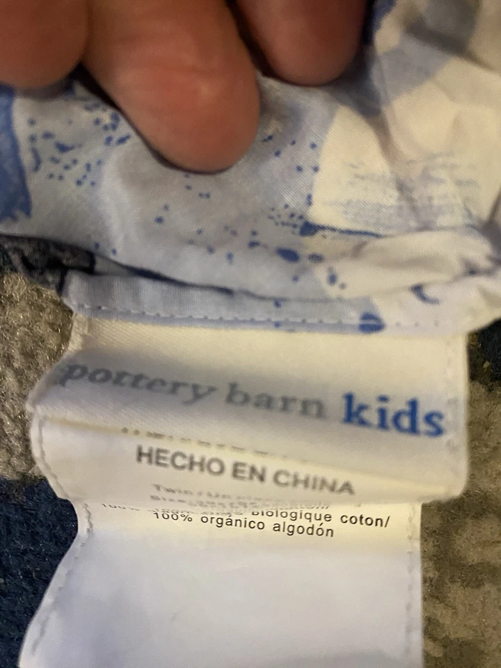 Sábana bajera doble Pottery Barn Kids "Star Wars - azul" descontinuada Foto 3 de 4