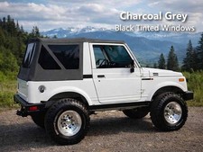 Suzuki Samurai Soft Top SWB 86-94 SJ410 SJ413 Charcoal Grey Black Tinted window