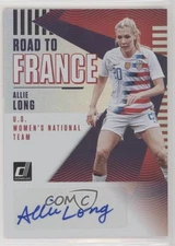 2018-19 Panini Donruss Road to France Auto Allie Long #RF-AL Auto