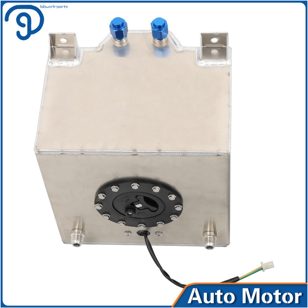 Racing/street Fuel Cell Gas Tank 5 Gallon +level Sender Drift/polished Aluminum