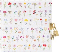 Goldbuch Tagebuch Small & Brave White Mit Schloss 16,5X16,5 Cm 96 WeißE Seiten