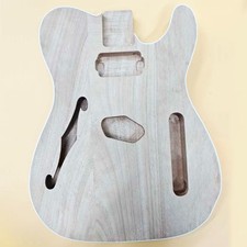 DIY Unfinished Mahogany Electric Guitar Body Replacement with ABS Binding and