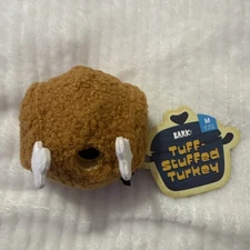 BarkBox Tuff Stuffed Turkey Dog Toy, Medium , BRAND NEW WITH TAGS, Hide a Treat