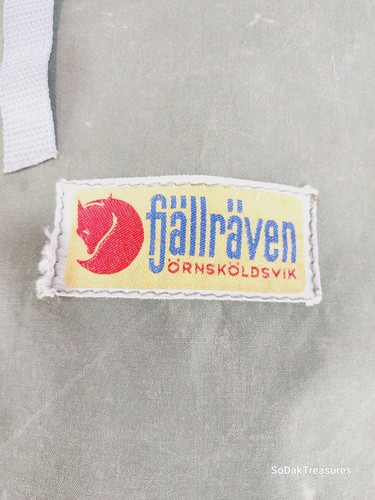 Zaino da trekking vintage Fjallraven telaio esterno GRANDE 32" borsa tela verde - Foto 2 di 9