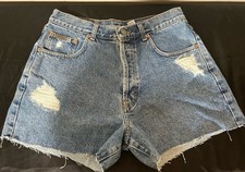 Vintage 90s Calvin Klein Denim Shorts Womens Size 11 Blue Mom Jean USA