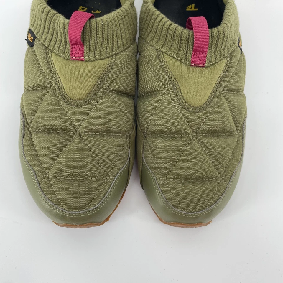 Teva Re Ember Moc Ripstop 绗缝懒人靴女式 9 码绿色绗缝 — 第 3/4 张图片
