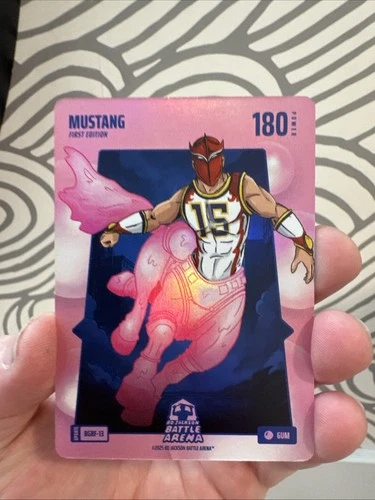 2025 Bo Jackson Battle Arena Mustang Nikola Jokic Bubble Gum Battlefoil BGBF-13