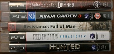 PS3 Spielesammlung Konvolut Shadows Of The Damned, Ninja Gaiden 3 PlayStation
