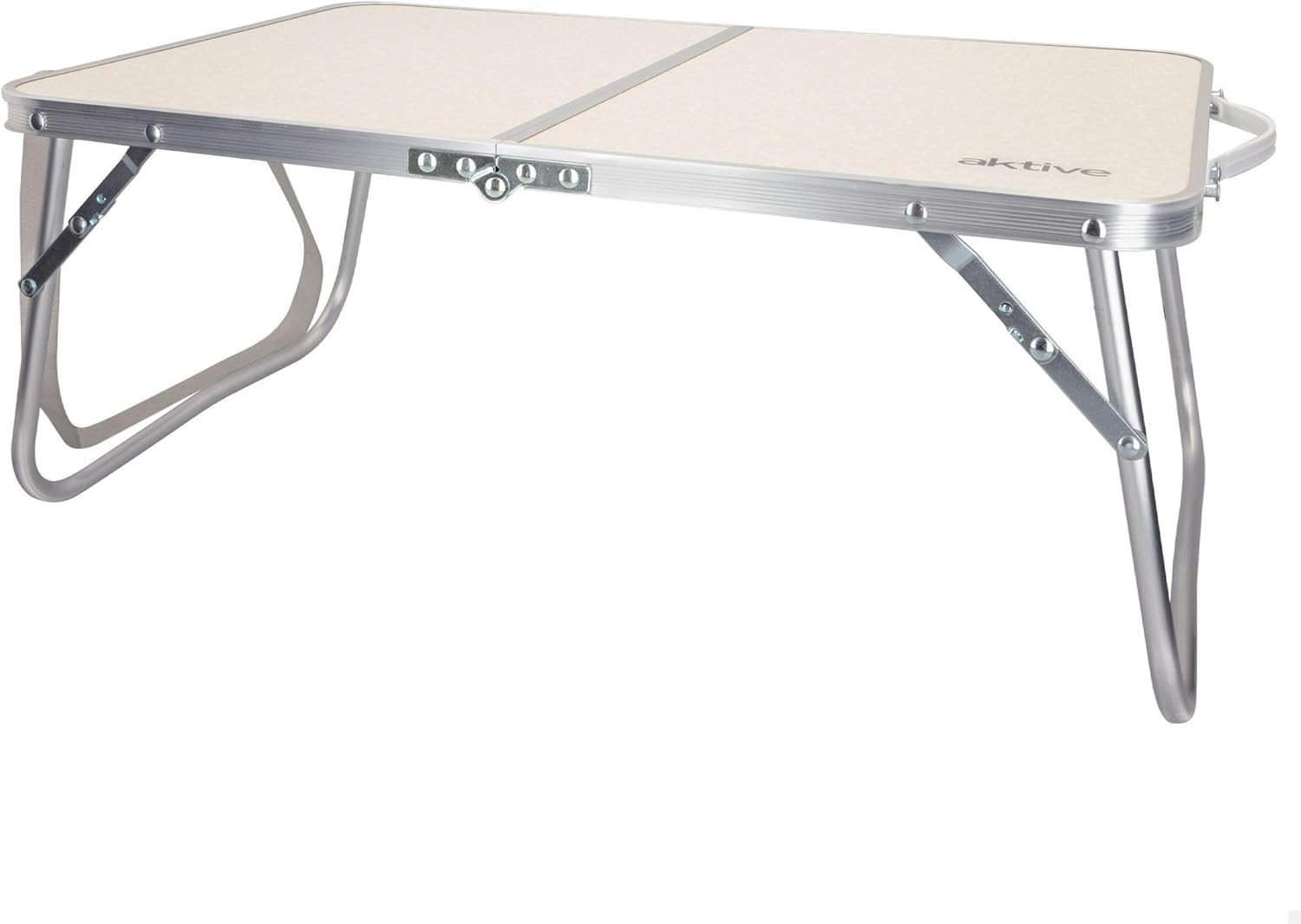 Tavolo da Spiaggia Pieghevole Aktive 60x40 cm Crema
