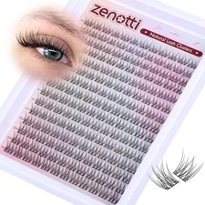 Natural Lash Clusters Wispy Cluster Eyelash Extensions DIY Individual Lashes ...