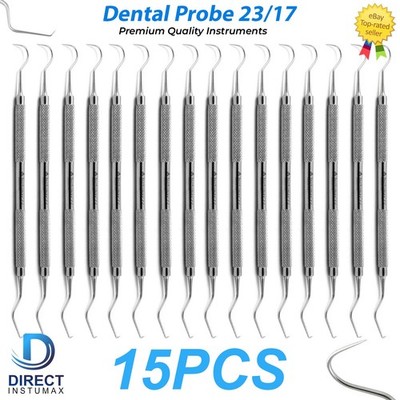 Dental Perio Explorer 23 Probe 17 Color Marking Diagnostic Double Ended Tool