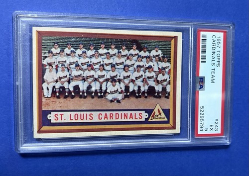 Cardinals Team #243 1957 Topps card