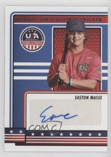 2023 Panini USA Baseball Stars & Stripes Easton Masse (Blue Ink) Auto 0g45