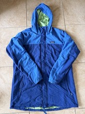 Patagonia Recycled Nylon Parka Superior Blue Rain Hooded Coat Jacket Size XL