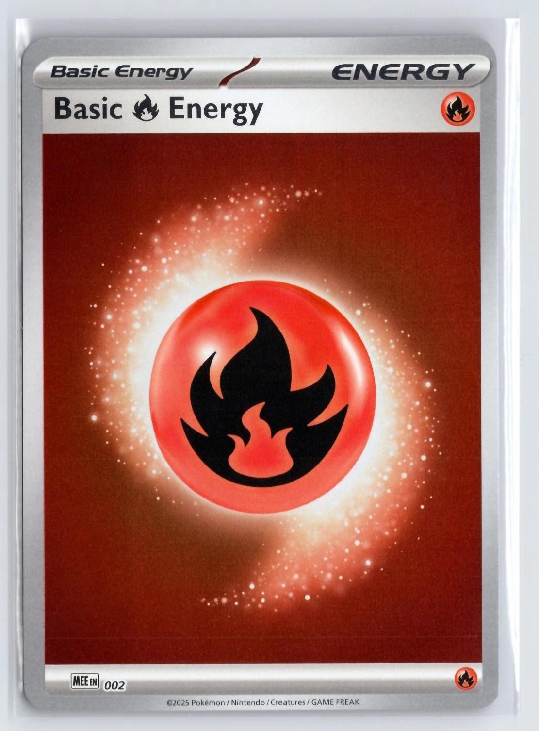 Basic Fire Energy 2 Common MEE: Mega Evolution Energies Pokemon Near Mint