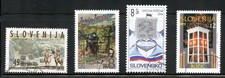 LOT 38452 USED 175, 185, 188 AND 207  STAMPS FROM SLOVENIA