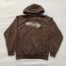 Vintage Y2K Billabong Hoodie Faded Brown Size Large Surf Skate