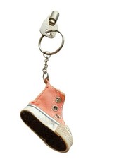 Mini shoe keychain color red of sneaker with barrel key GEM B0300