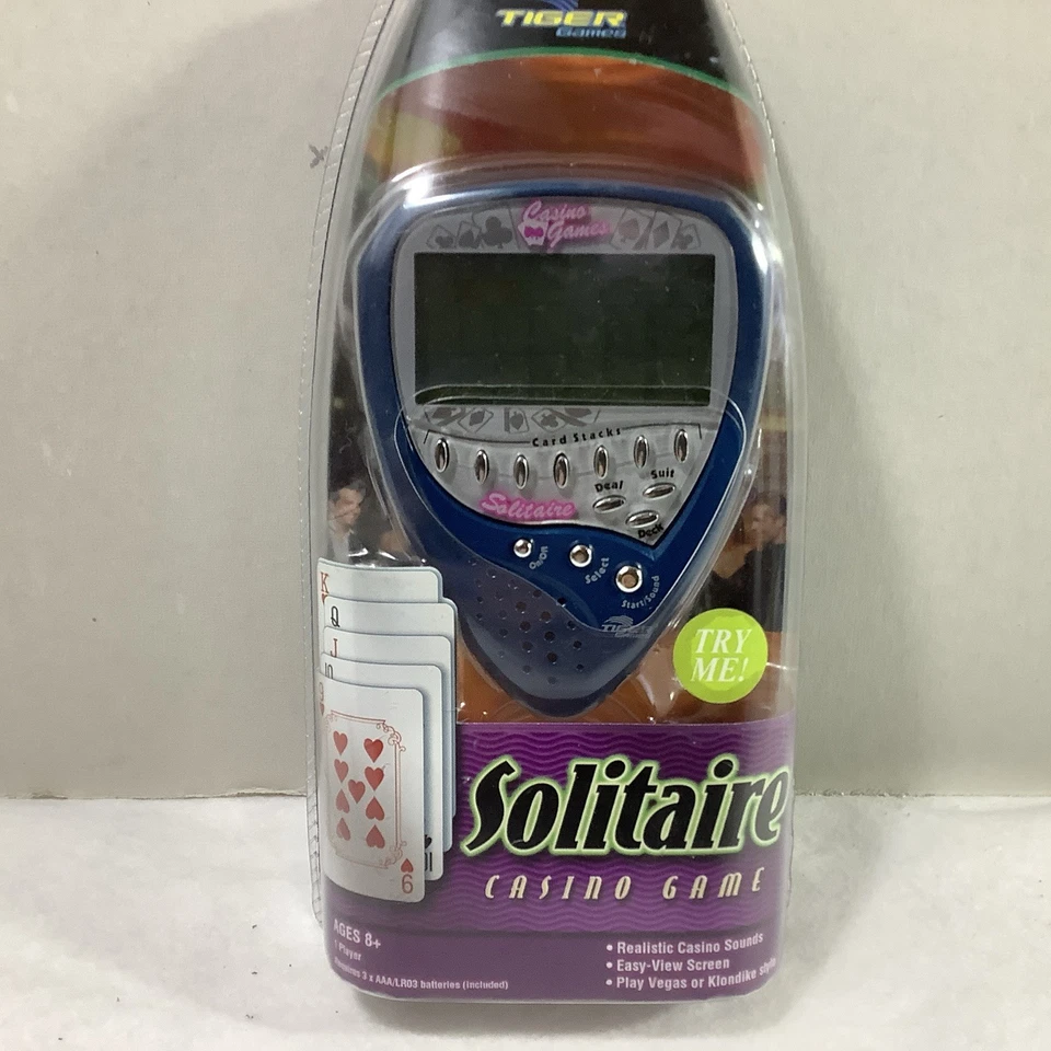 Juego de Casino Solitario Juegos de Tigre Artículo No. 59200 Hecho 2003 Nuevo/Sellado Foto 2 de 4