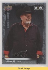 2022 Upper Deck AEW All Elite Wrestling Crew Silver Foil Jim Ross HOF READ 0ps8