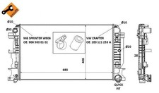 NRF MOTORKÜHLUNG KÜHLER passend für MERCEDES SPRINTER VW CRAFTER NRF MOTORKÜHLUNG KÜHLER passend für MERCEDES SPRINTER VW CRAFTER