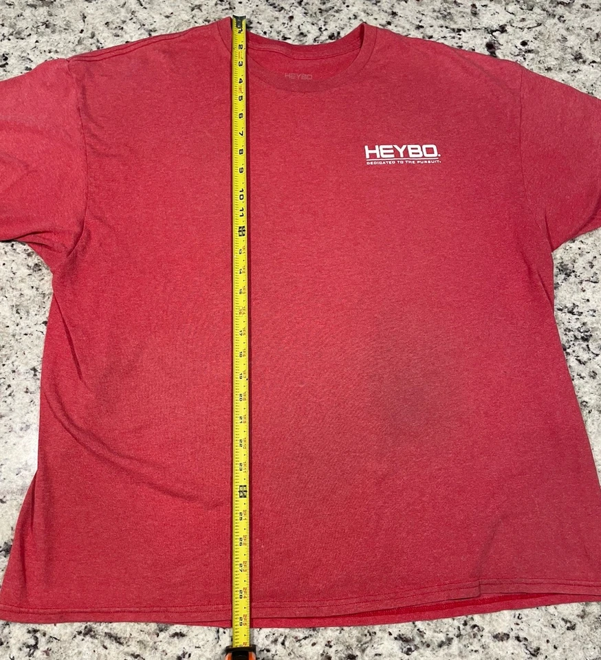 Camisa HeyBo XXL dedicada a la búsqueda roja Foto 4 de 4