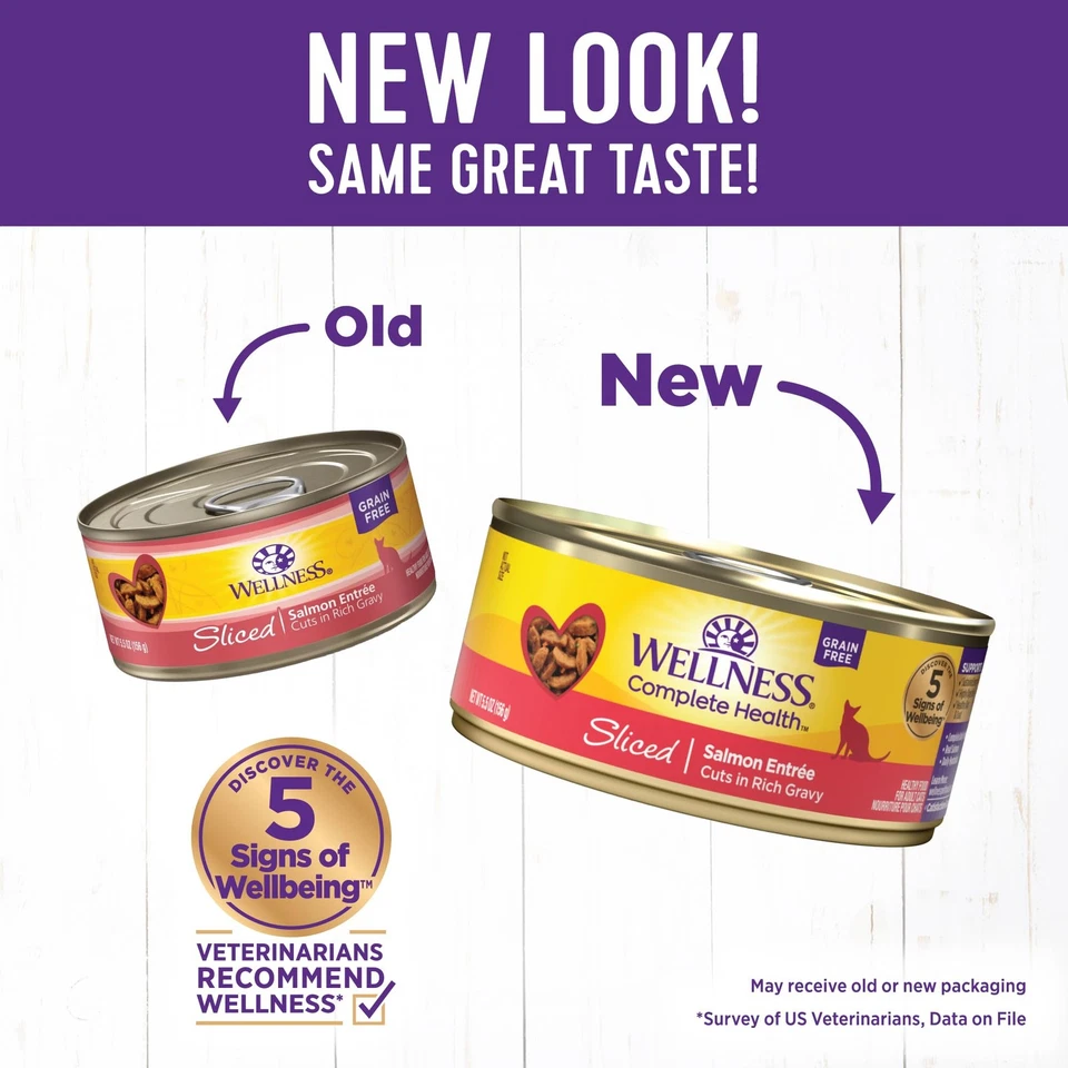 Target 24 Pack 5.53 Ounce Sliced Salmon Grain Free Wet Cat Food Canned Entree - Image 2 of 4